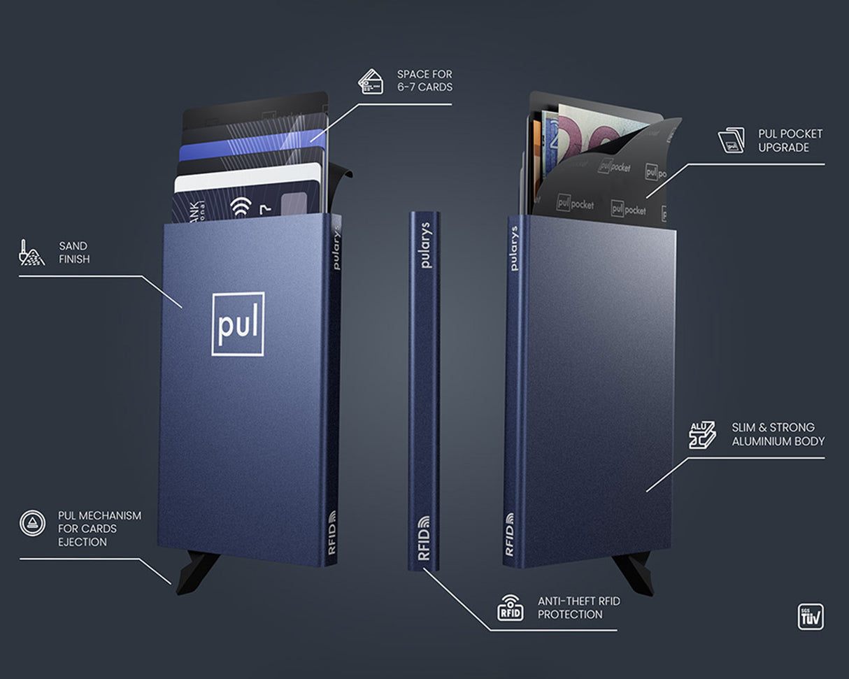 Pularys - ZEN RFID Card Holder | Blue