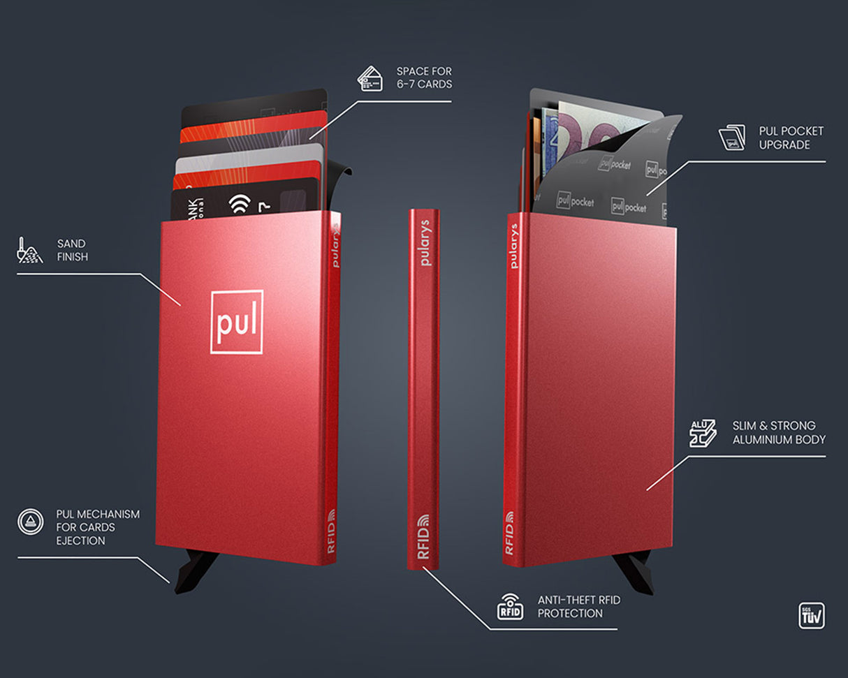 Pularys - ZEN RFID Card Holder | Red