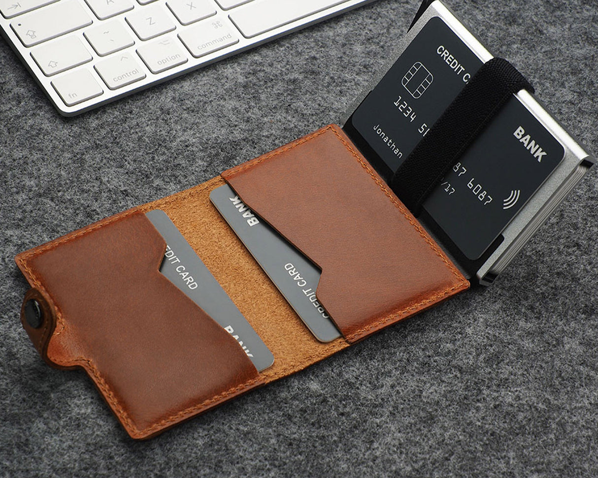 Pularys - NORDIC RFID Wallet | Cognac