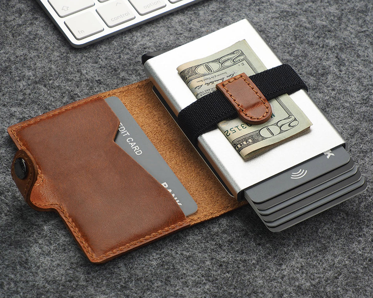 Pularys - NORDIC RFID Wallet | Cognac