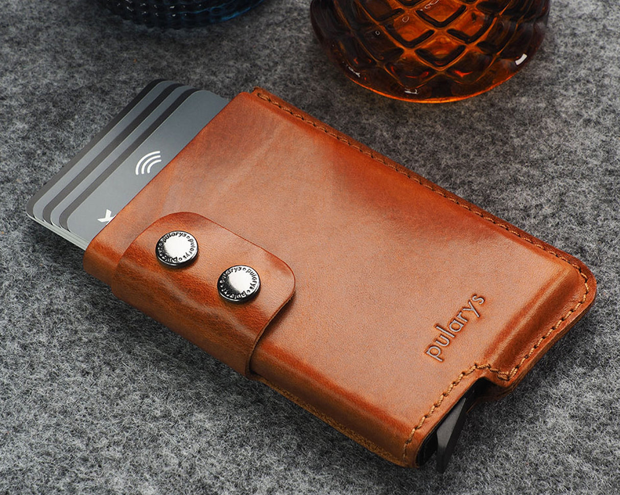 Pularys - FUNKY RFID Wallet | Cognac