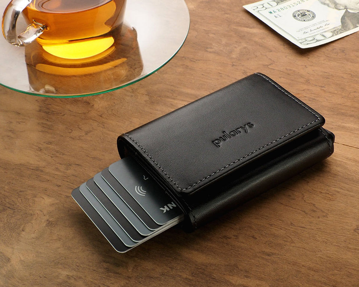 Pularys - BOSTON RFID Wallet | Black