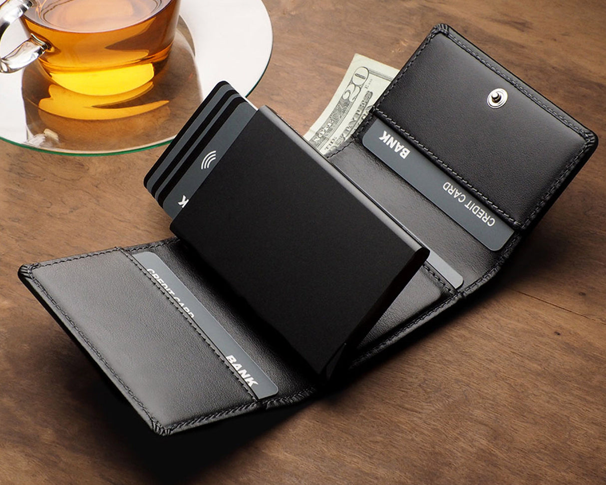 Pularys - BOSTON RFID Wallet | Black