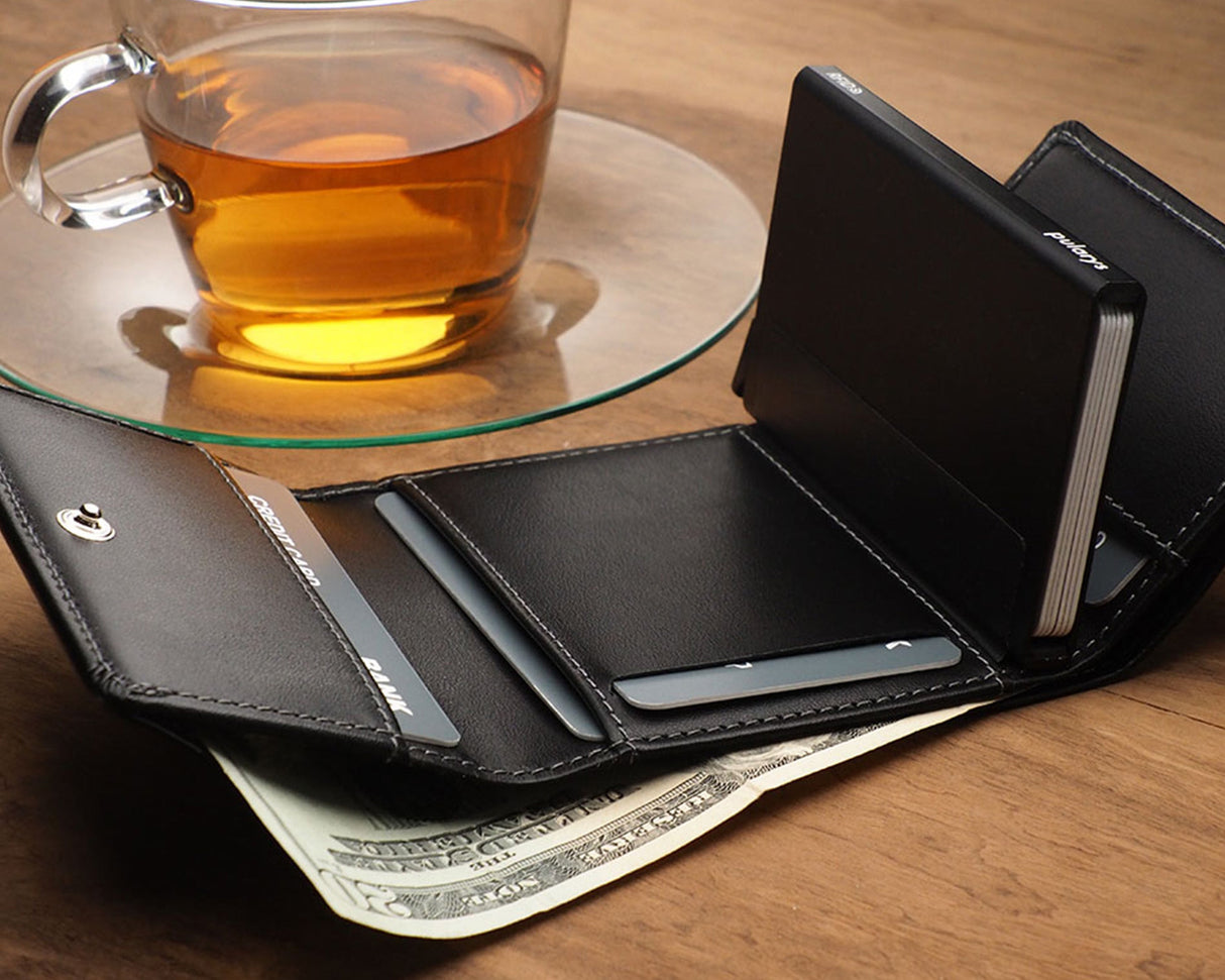 Pularys - BOSTON RFID Wallet | Black