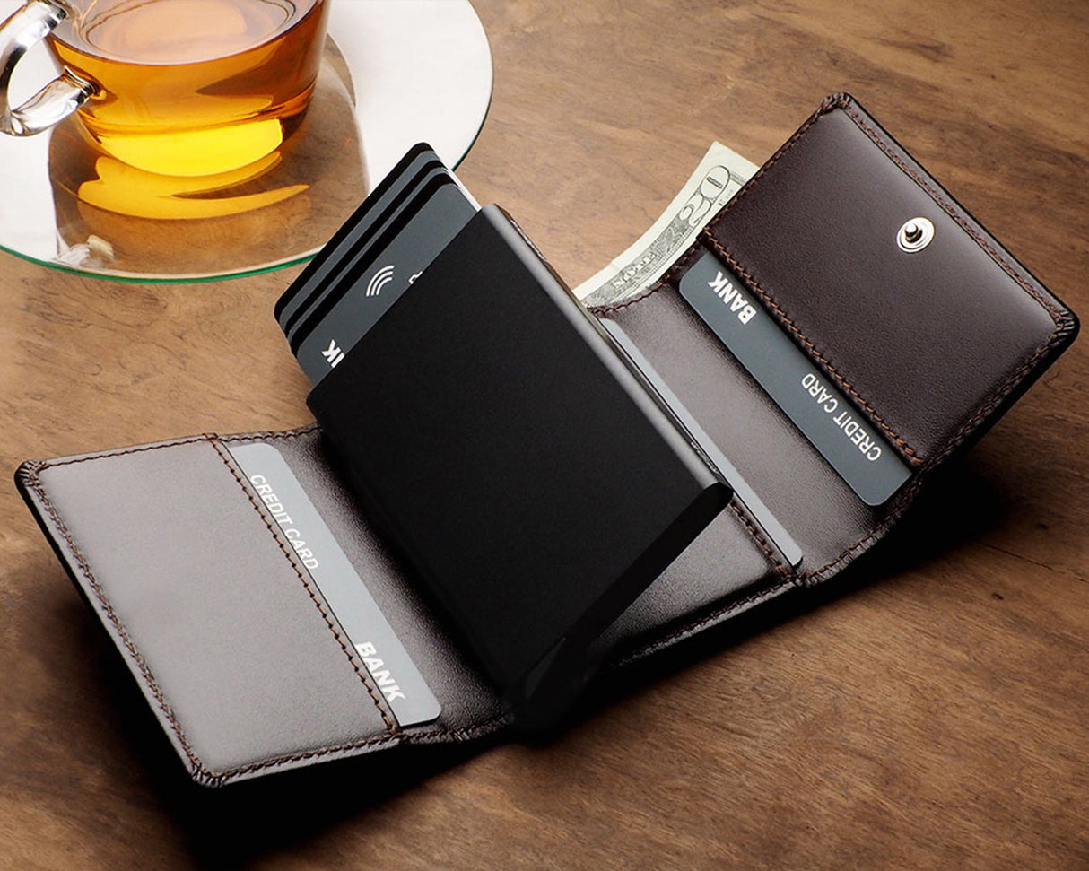 Pularys - BOSTON RFID Wallet | Brown