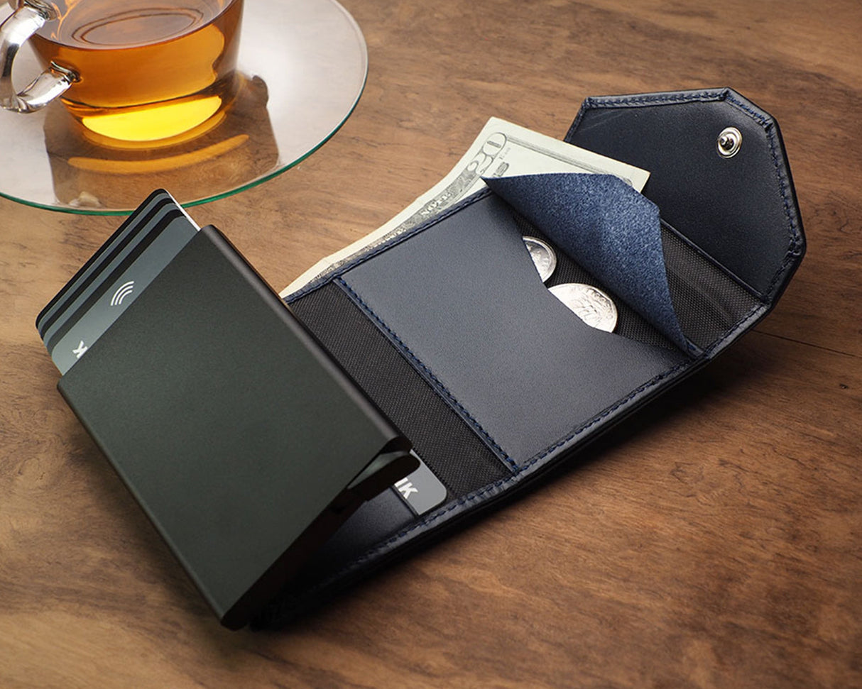 Pularys - RAVEN RFID Wallet | Navy Blue