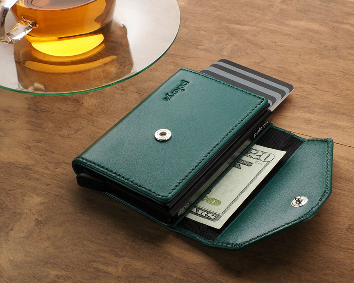 Pularys - RAVEN RFID Wallet | Green