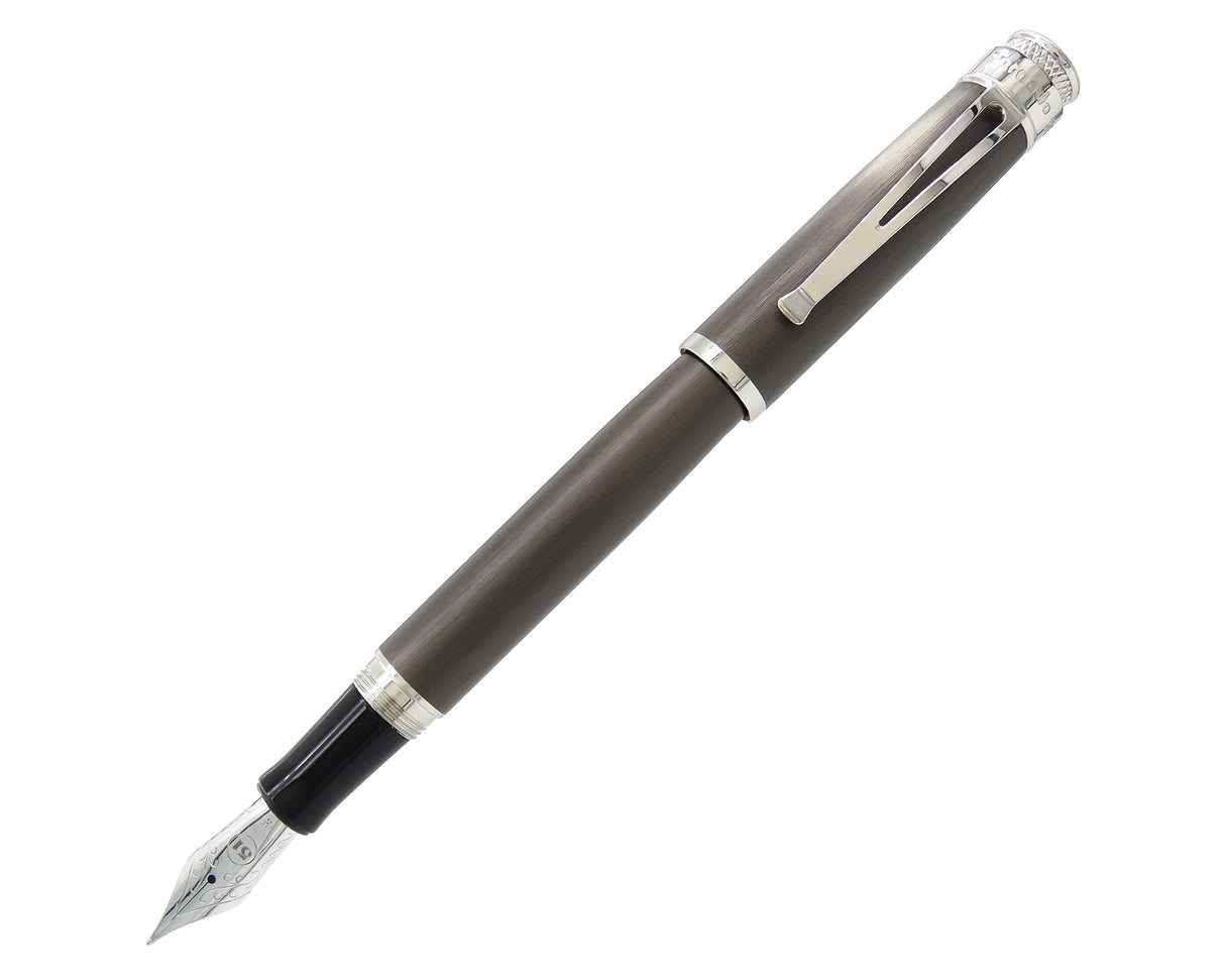 Tornado™ Platinum Executive  - Black Nickel Fountain Pen